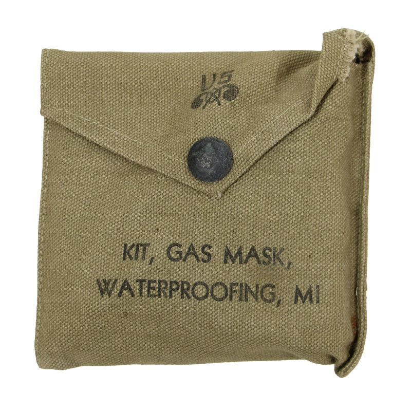 Mask, Gas, Lightweight, OD 3, 1942-1943, Complete, Normandy