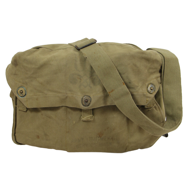 Mask, Gas, Lightweight, OD 3, 1942-1943, Complete, Normandy
