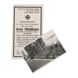 Sterbebilder, Remembrance Card, Georg Mühlschuster, Gebirgsjäger-Regiment 13, Ukraine, June 24, 1942