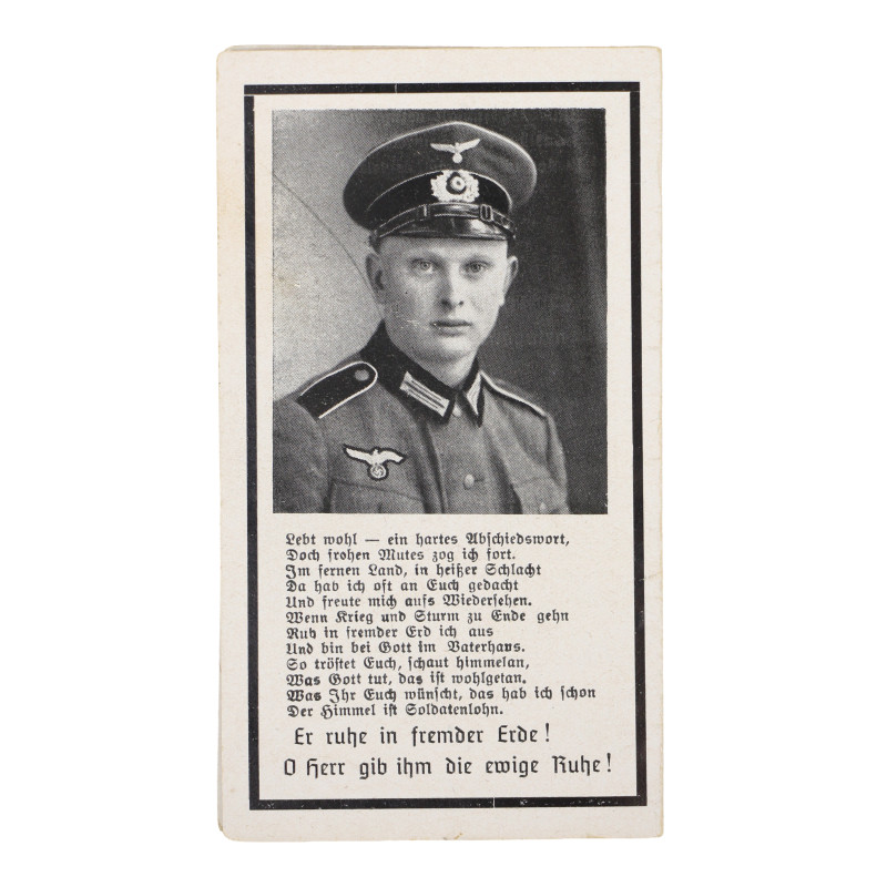 Sterbebilder, carte du souvenir, Georg Mühlschuster, Gebirgsjäger-Regiment 13, Ukraine, 24 juin 1942