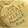 Coffret médaille, Purple Heart, Pfc. Francis Race, Co. D, 28th Inf. Regt., 8th Infantry Division, DOW, 29 août 1944