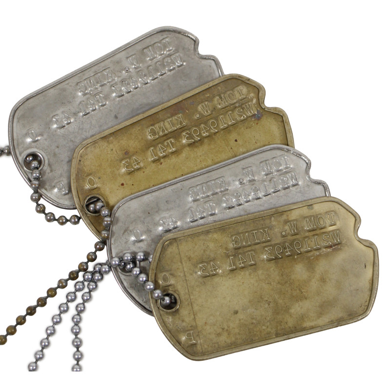 Dog Tags, WO (JG) Tom King, Hq. Co., 634th Tank Destroyer Bn., ETO