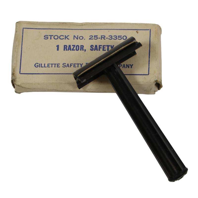 Razor, Safety, US Army, Stock No. 25-R-3350, GILLETTE SAFETY RAZOR COMPANY