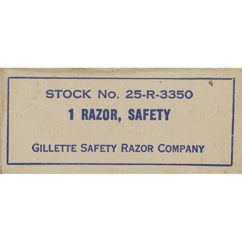 Razor, Safety, US Army, Stock No. 25-R-3350, GILLETTE SAFETY RAZOR COMPANY