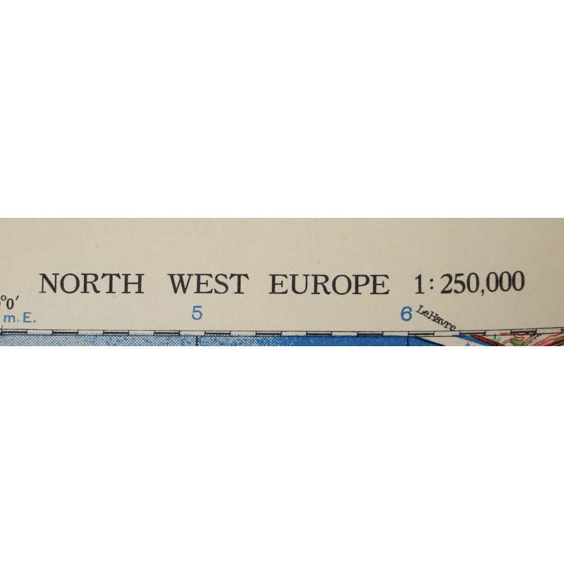 Carte britannique, ROUEN-PARIS, 1943