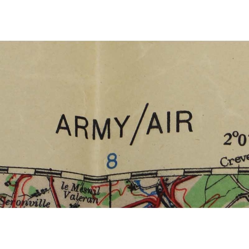 Map, British, ROUEN-PARIS, 1943