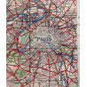 Map, British, ROUEN-PARIS, 1943
