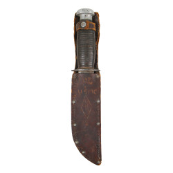 Knife, Fighting, Kinfolks, with Leather Scabbard, USMC