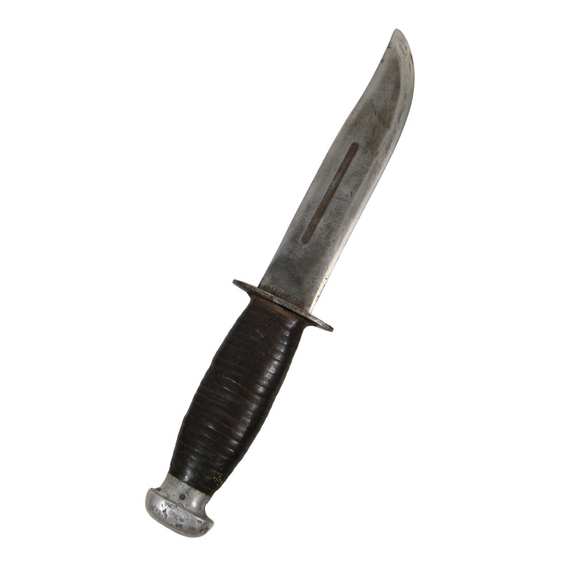 Couteau de combat, Kinfolks, avec fourreau en cuir, USMC