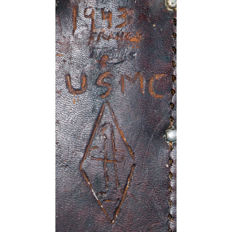 Knife, Fighting, Kinfolks, with Leather Scabbard, USMC