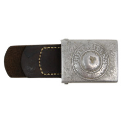 Boucle de ceinturon, Heer, aluminium, dénazifiée, 1938