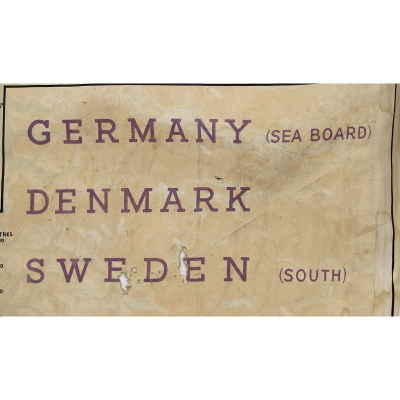 Carte d'évasion en soie, RAF & USAAF, Scandinavie