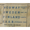 Map, Silk, Escape, RAF & USAAF, Scandinavia