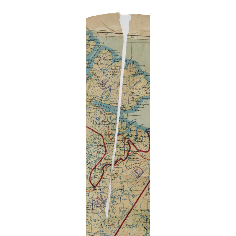 Carte d'évasion en soie, RAF & USAAF, Scandinavie
