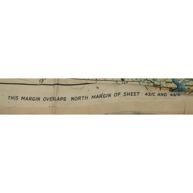Map, Silk, Escape, RAF & USAAF, Scandinavia