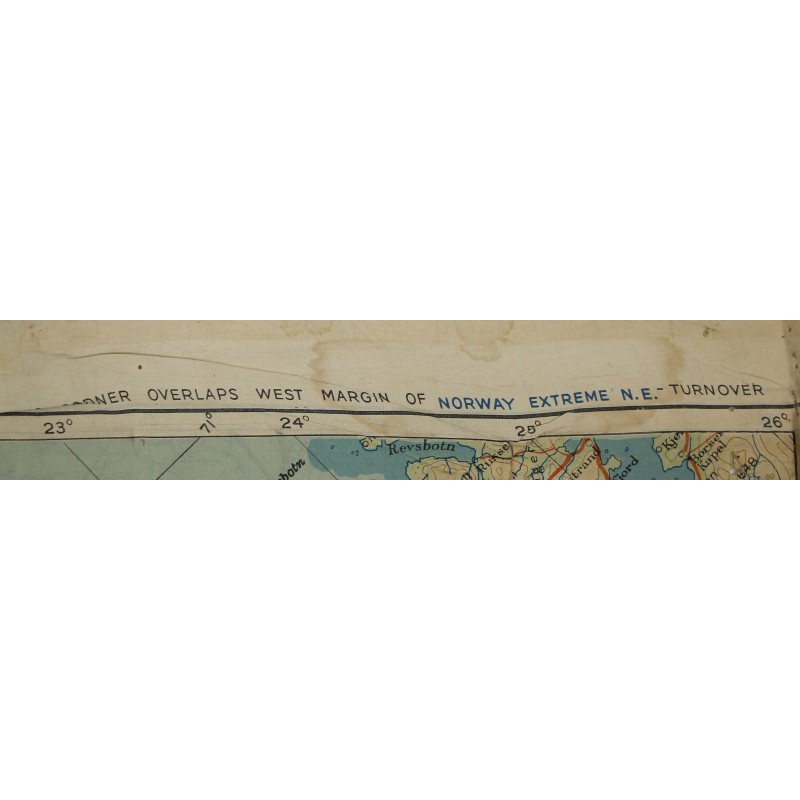 Map, Silk, Escape, RAF & USAAF, Scandinavia