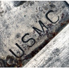 Couteau de combat, MK 2, KA-BAR, OLEAN, N.Y., USMC, modifié, avec fourreau, USN