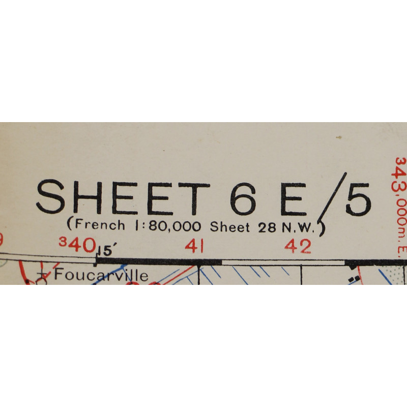 Map, Allied, LA HAYE DU PUITS, Sheet 6E/5, 1943