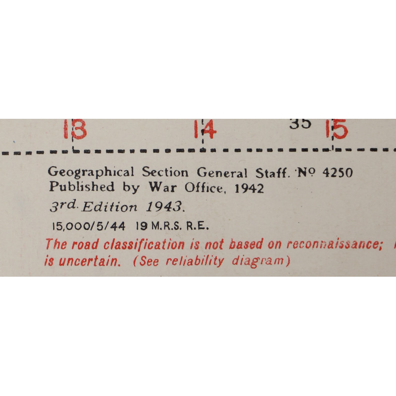 Carte alliée, LA HAYE DU PUITS, Sheet 6E/5, 1943