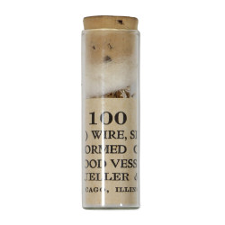 Tube en verre, 100 agrafes pour vaisseaux sanguins, Item No. 38930