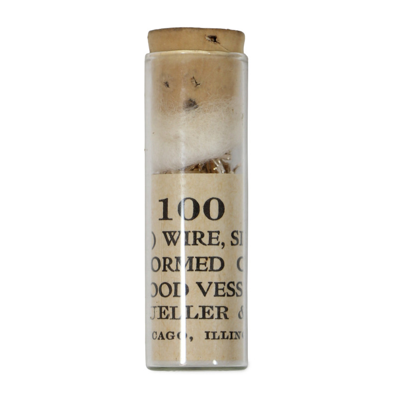 Vial, 100 Clips, Blood Vessel, Item No. 38930