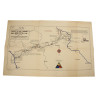Carte, ADVANCE OF THE 5TH ARMORED VICTORY DIVISION - RHINE RIVER TO THE ELBE, 1945
