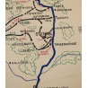 Carte, ADVANCE OF THE 5TH ARMORED VICTORY DIVISION - RHINE RIVER TO THE ELBE, 1945