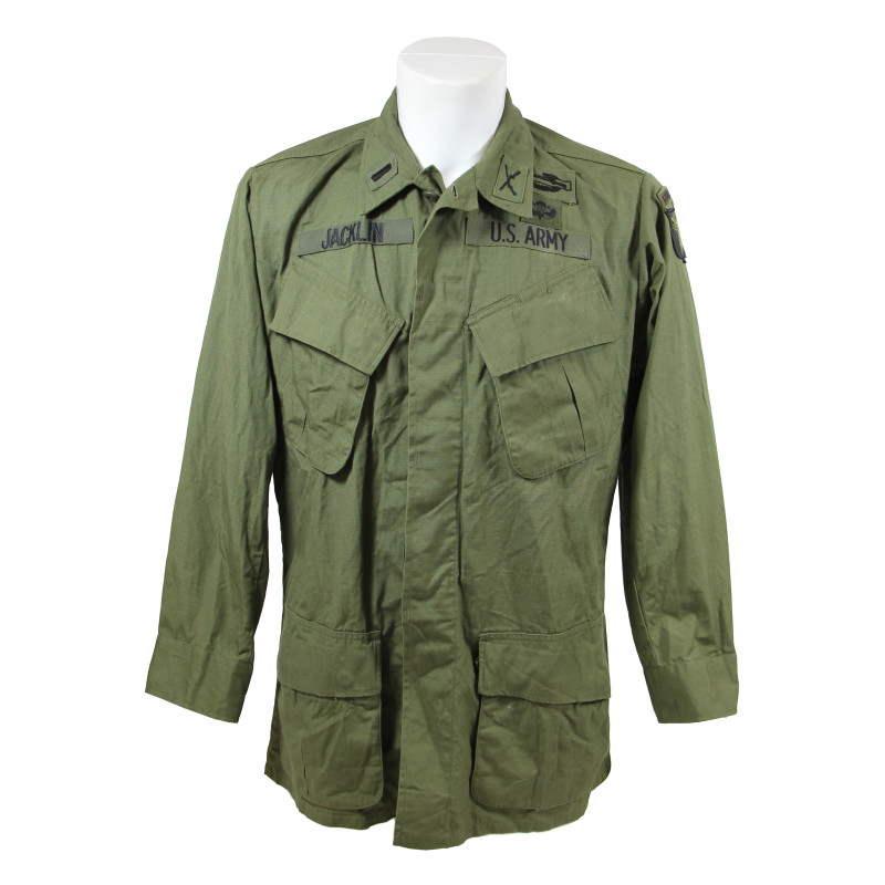 Veste de combat, US Army, Viêt-Nam, Lt. Jacklin, 101st Airborne Division, 1969