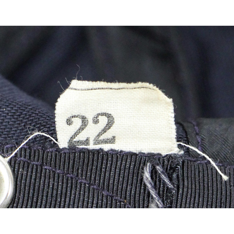 Coiffe, bleue, pour chapeau, US Navy, WAVES, taille 22