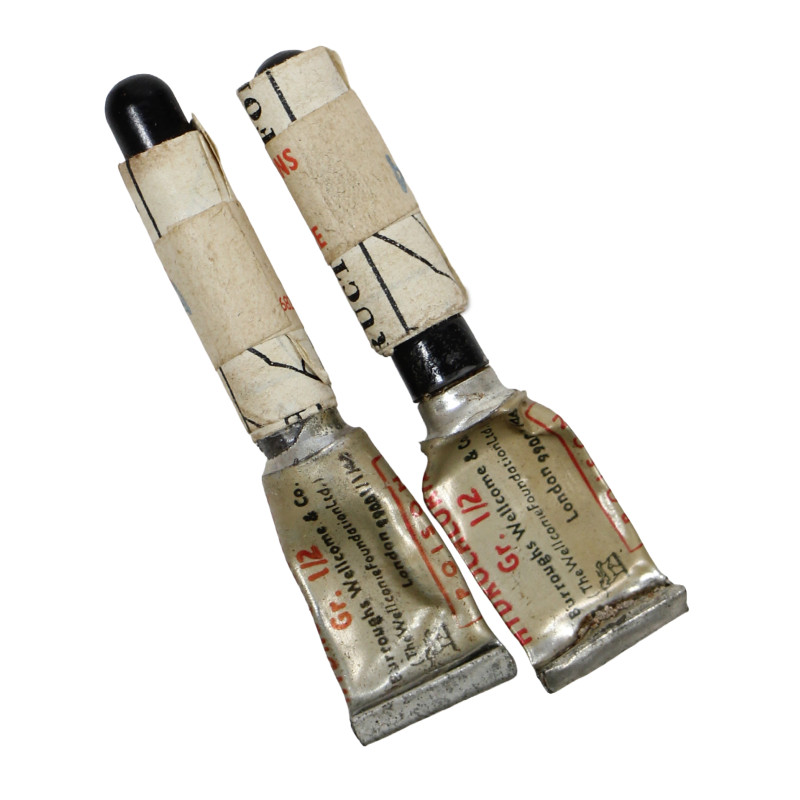 Tin, Morphine Syrettes, British, A♔M, Tubunic Ampoules