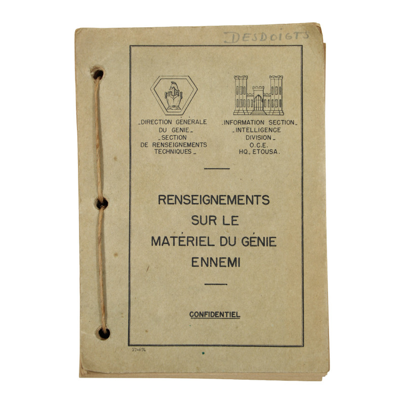 Manuel, Renseignements sur le matériel du génie ennemi