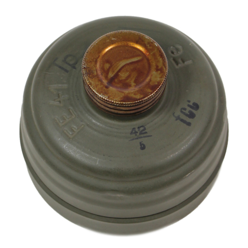 Cartouche filtrante FE 41, pour masque à gaz allemand, dans sa housse