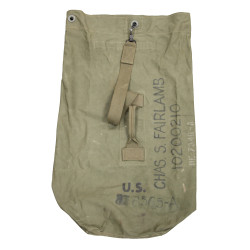 Sac paquetage (Duffle Bag), TWEEDIES 1944, S/Sgt. Charles Fairlamb, Hq. Co., 551st Parachute Infantry Battalion