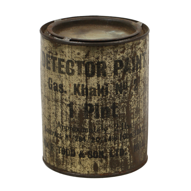 Paint, Detector, Vesicant, Liquid, No. 2, 1 Pint, May 1943, British-Made, Normandy
