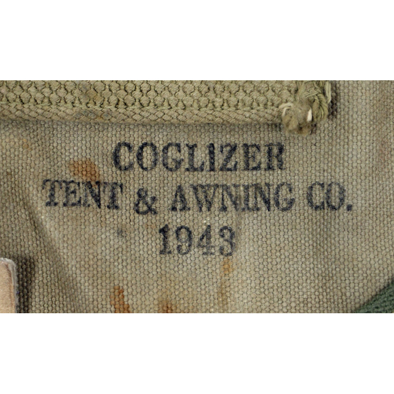 Étui de pelle pliante M-1943, COGLIZER TENT & AWNING CO. 1943, 1er type