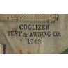 Carrier, Canvas, for Shovel, Folding, M-1943, COGLIZER TENT & AWNING CO. 1943, 1st Type
