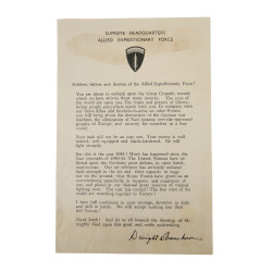 Statement, D-Day, General Dwight Eisenhower, June 5, 1944