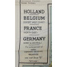 Cartes d'évasion en soie, C/D et E/F, 1943, avec pochette MAPS ONLY