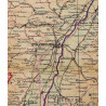 Cartes d'évasion en soie, C/D et E/F, 1943, avec pochette MAPS ONLY
