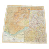 Cartes d'évasion en soie, C/D et E/F, 1943, avec pochette MAPS ONLY
