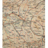 Cartes d'évasion en soie, C/D et E/F, 1943, avec pochette MAPS ONLY