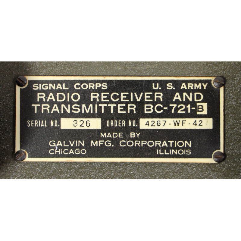 Handie-Talkie, BC-721-B, Waco Glider, 1942
