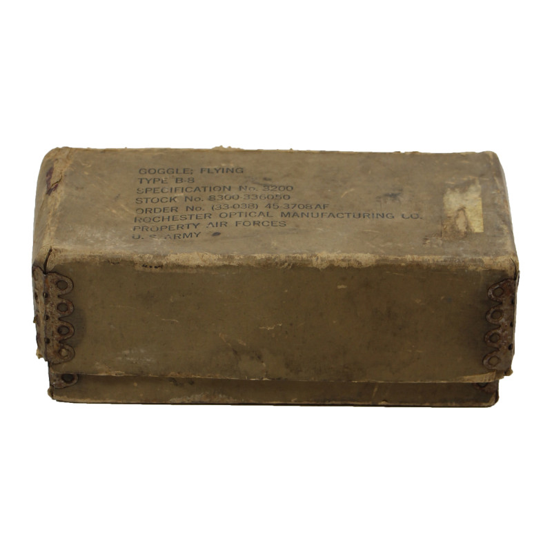 Lunettes de vol, Type B-8, Polaroid, USAAF, dans leur boîte