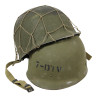 Casque M1, pattes mobiles, Schlueter, liner SEAMAN PAPER CO., filet à larges mailles