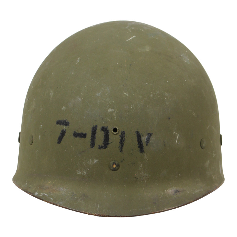 Helmet, M1, Swivel Loops, Schlueter, SEAMAN PAPER CO. Liner, Large-Mesh Net