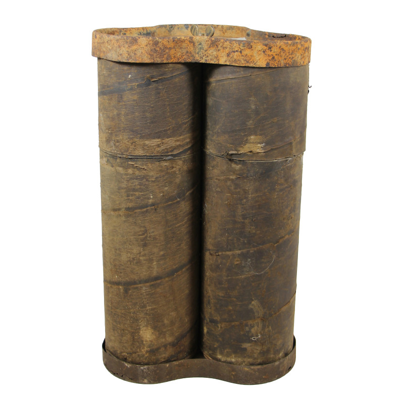 Containers, obusier de 155 mm, avec couvercles "trèfle", 1943, Normandie