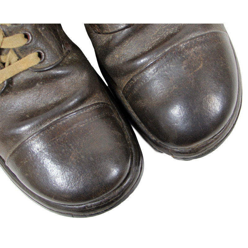 Brodequins de combat, US Army, Type II, cuir lisse, pointure 9 ½ C & 10 D