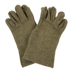 Gloves, Wool, with Leather Palm, US Army, GUTMANN-MAYER GLOVE CO., Size 9