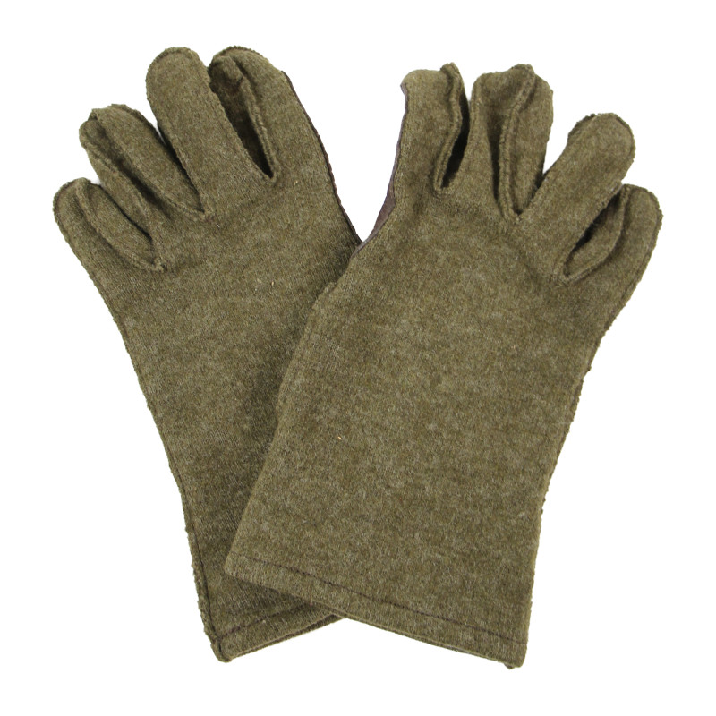 Gloves, Wool, with Leather Palm, US Army, GUTMANN-MAYER GLOVE CO., Size 9