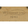 Porte-cartes britannique en toile, W.&G. Ltd. 1941